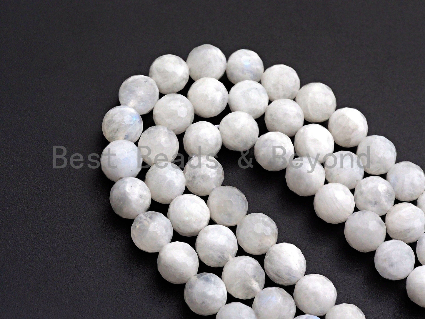 High Quality Natural Blue Moonstone faceted, Round Faceted 6mm/8mm/10mm/12mm Moonstone Beads, 15.5 Full Strand, sku# U818