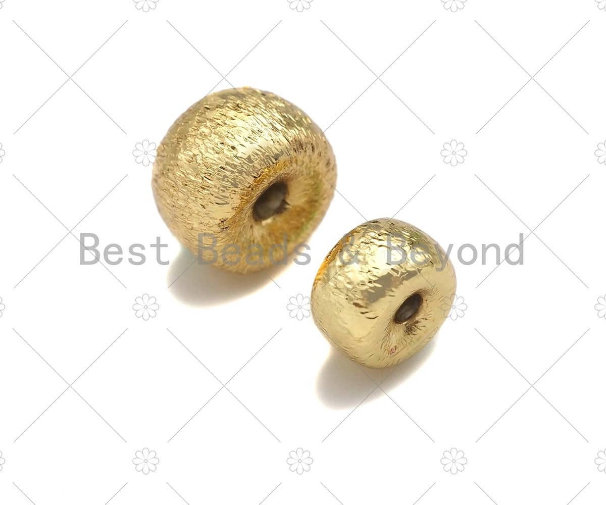 Gold Filled Starburst Rondelle Spacer Beads, 4x6mm/5x8mm 18K Gold Filled Brass Spacer Beads, Pony beads, Sku#C124