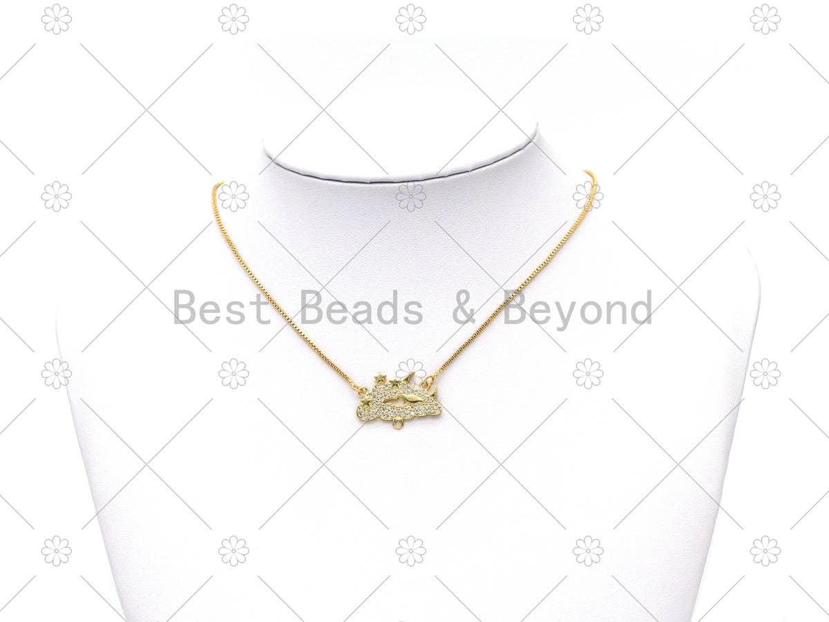 CZ Cloud Charm, Sku#LK551