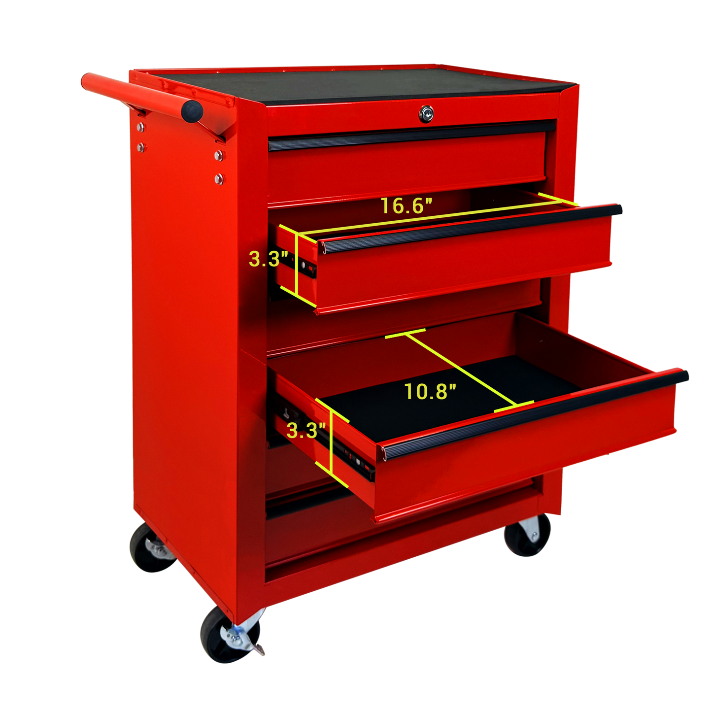 Rolling Metal Tool Chest with 6 Drawers