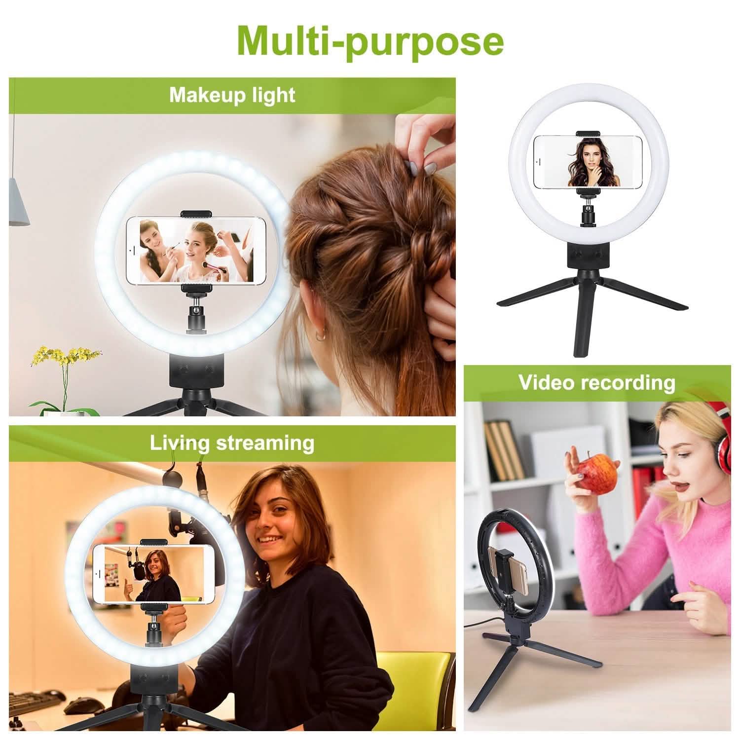 9" Dimmable LED Ring Light with Tripod