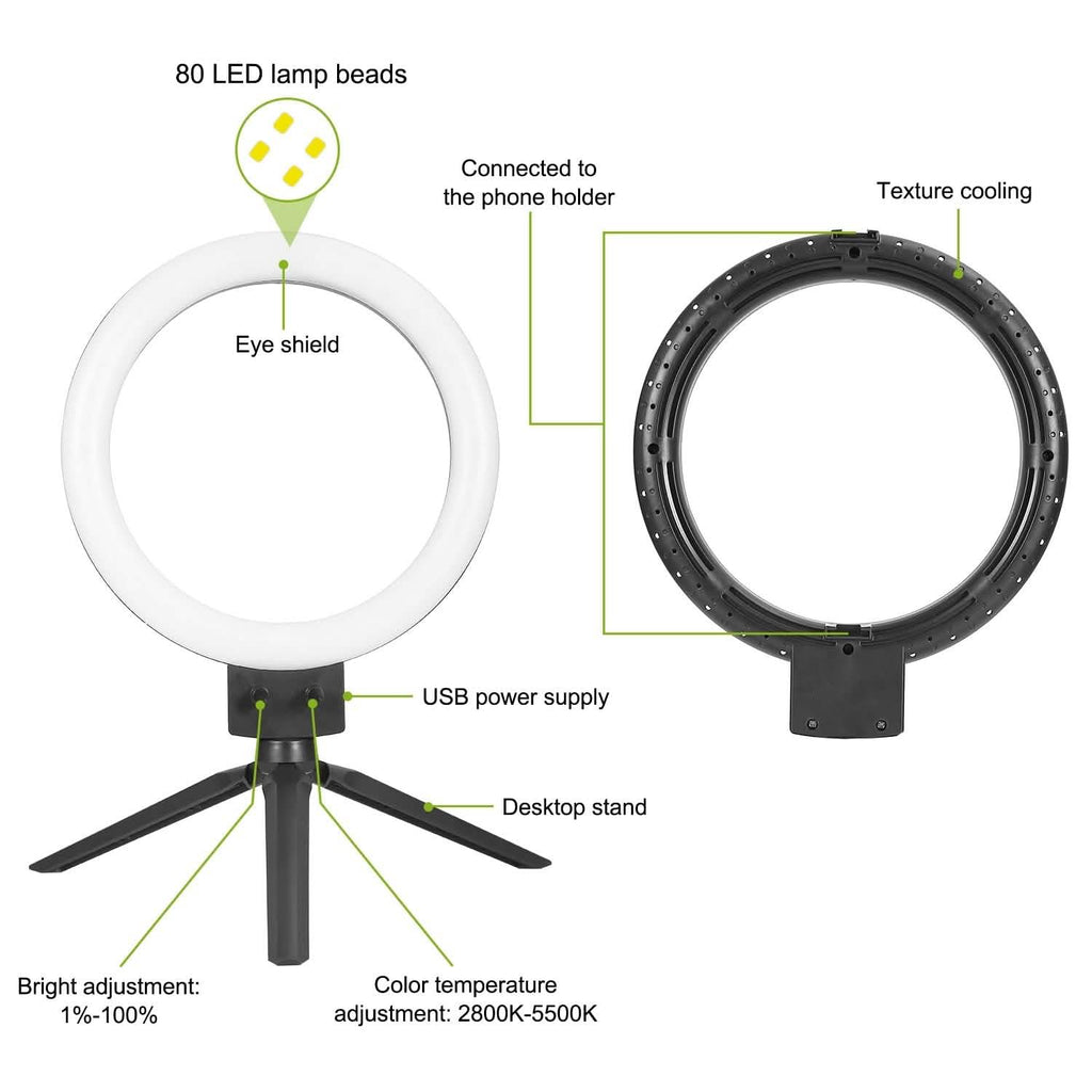 9" Dimmable LED Ring Light with Tripod
