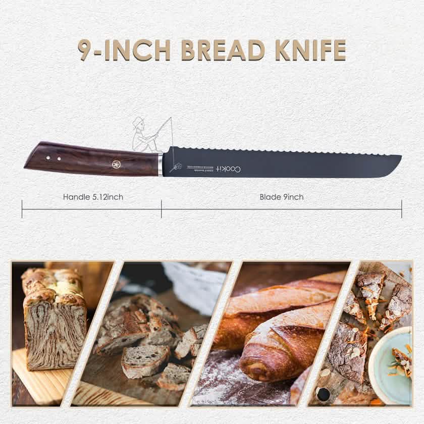 Couteau à pain de 23 cm à bord dentelé