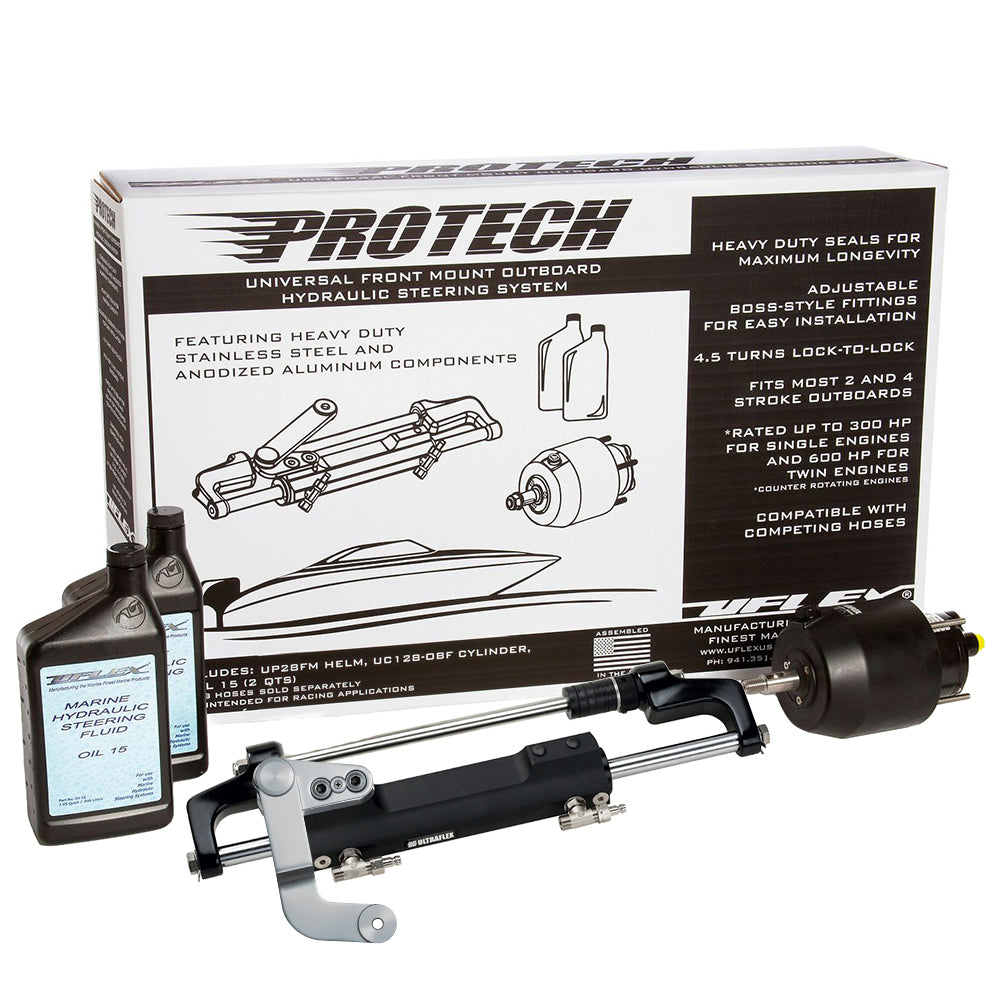 Uflex PROTECH 3.1 Système hydraulique HB à montage avant - Inclut Pompe UP28 FM, Huile, Vérin UC128-TS/3 - Sans flexibles [PROTECH 3.1]
