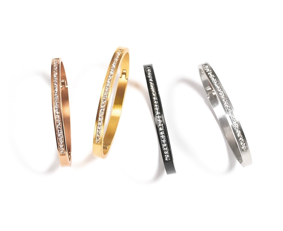 BG333G B.Tiff Gold Eternity 25 Bangle Bracelet