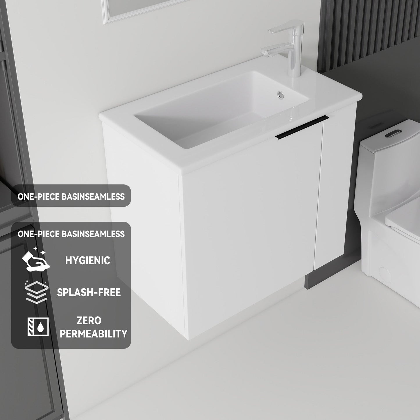 22" Floating Bathroom Vanity Combo