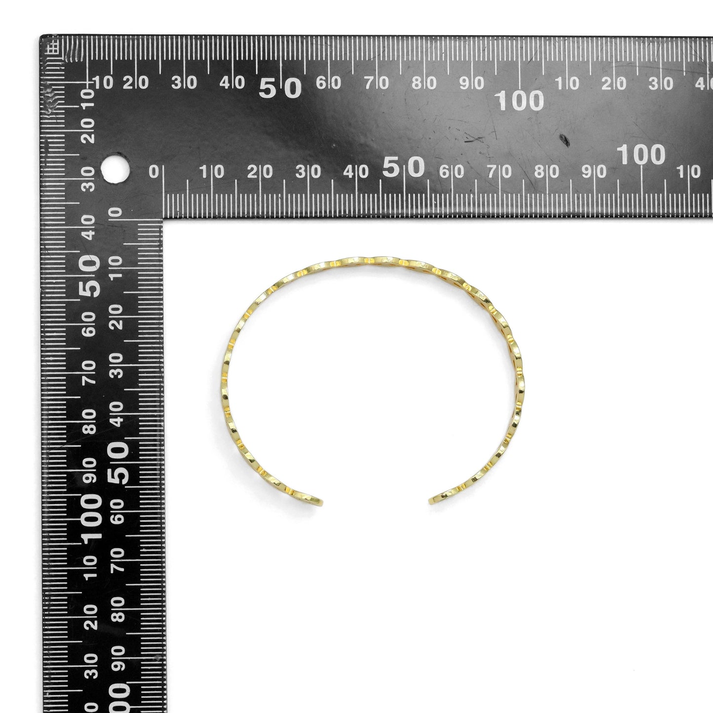 Gold Evil Eye Cuff Bracelet, Sku#A279