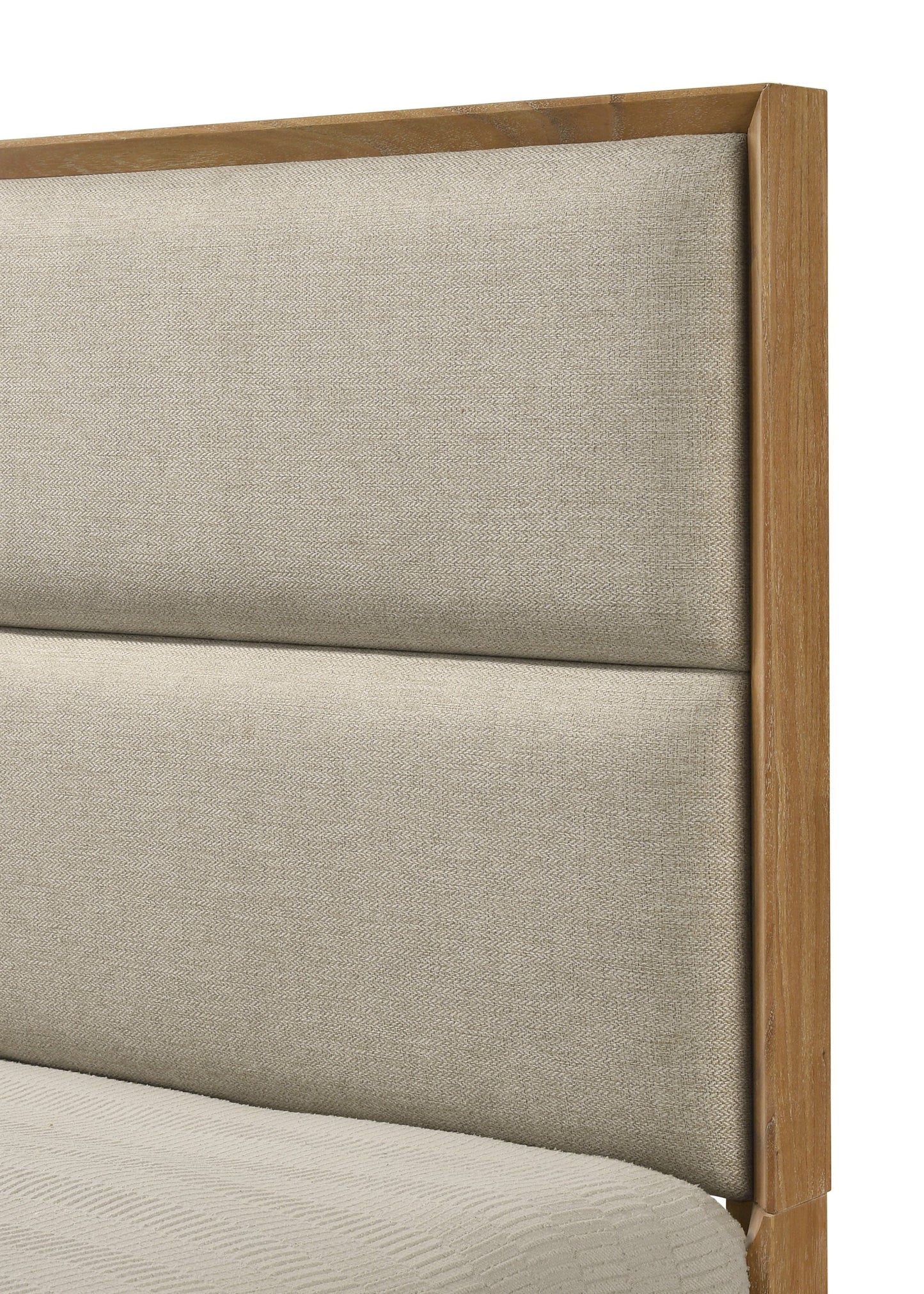 1pc Queen Storage Platform Bed with Upholstered Ultra-plush Headboard