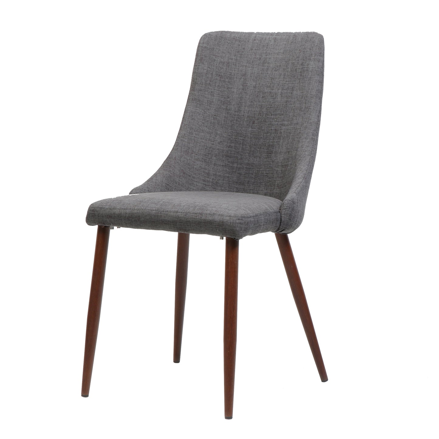 Mid Century Modern Fabric Armless Dining Chairs, Set of 2