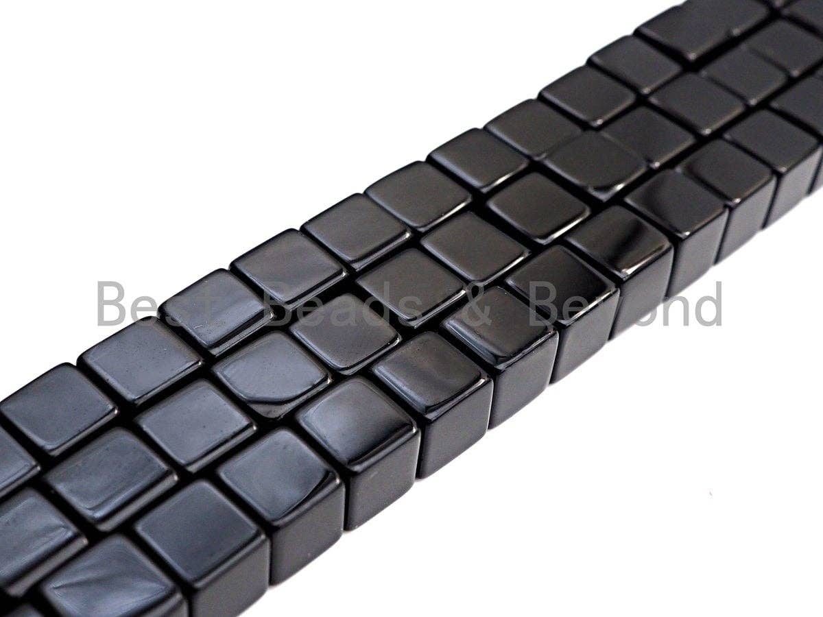NEW STYLE!! Quality Natural Black Onyx Cube beads, 6mm/8mm/1
