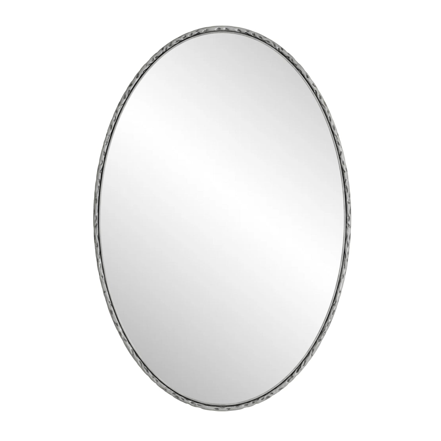 Iron Art Oval Retro Mirror - Antique Effect