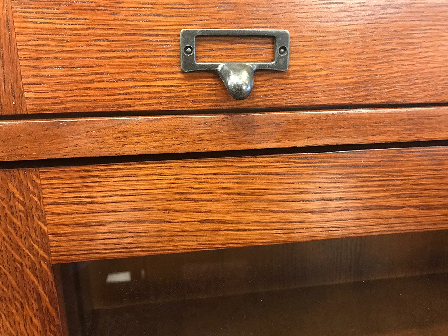 Mission Quarter Sawn Oak 4 Stack Barrister Bookcase