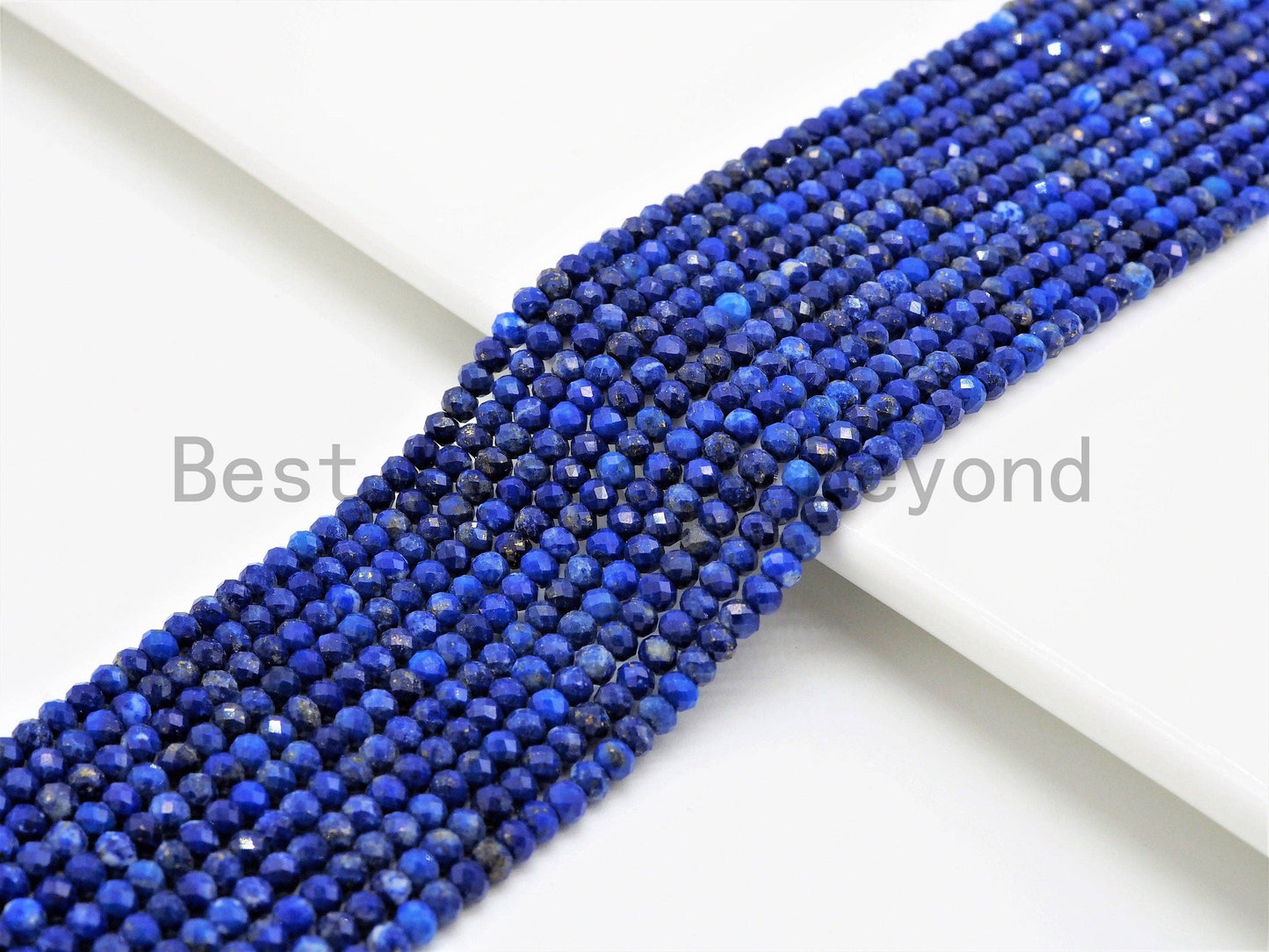 High Quality Natural Lapis Faceted Rondelle Beads,2x3mm bead