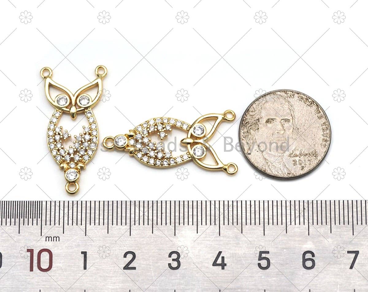 CZ  Night Owl Charm,  Sku#LK567