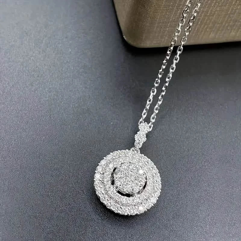 925 Silver Zirconium Oxide Collarbone Necklace