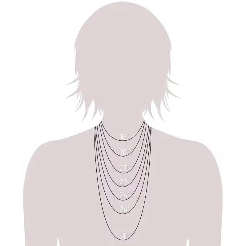 925 Solid Italian Silver Round Box Necklace