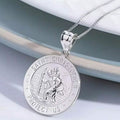 Collier pendentif religieux Saint Christophe en argent sterling 925 de 20 MM
