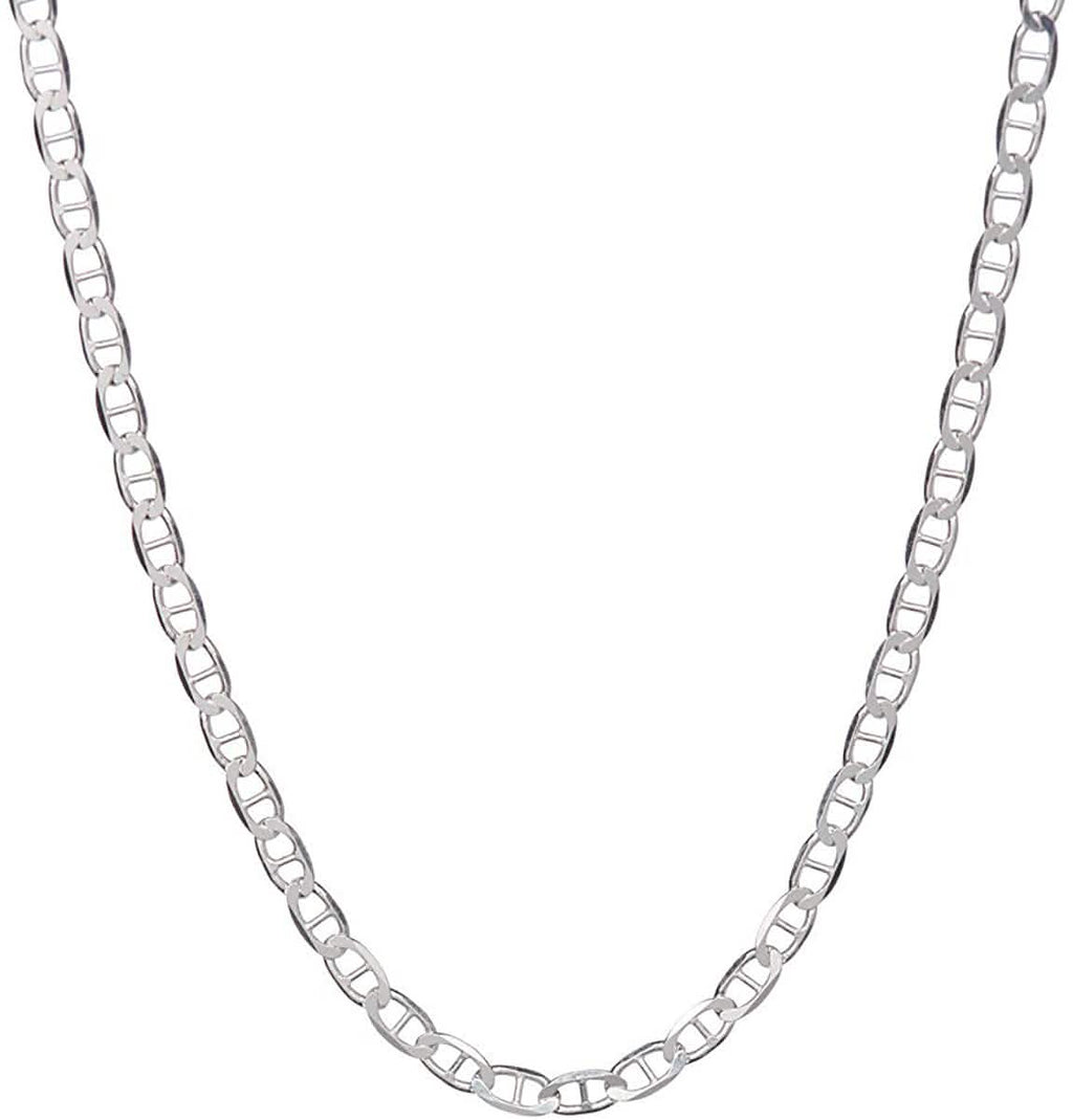 Collier en argent sterling 925 à maillons Marina de 2 mm