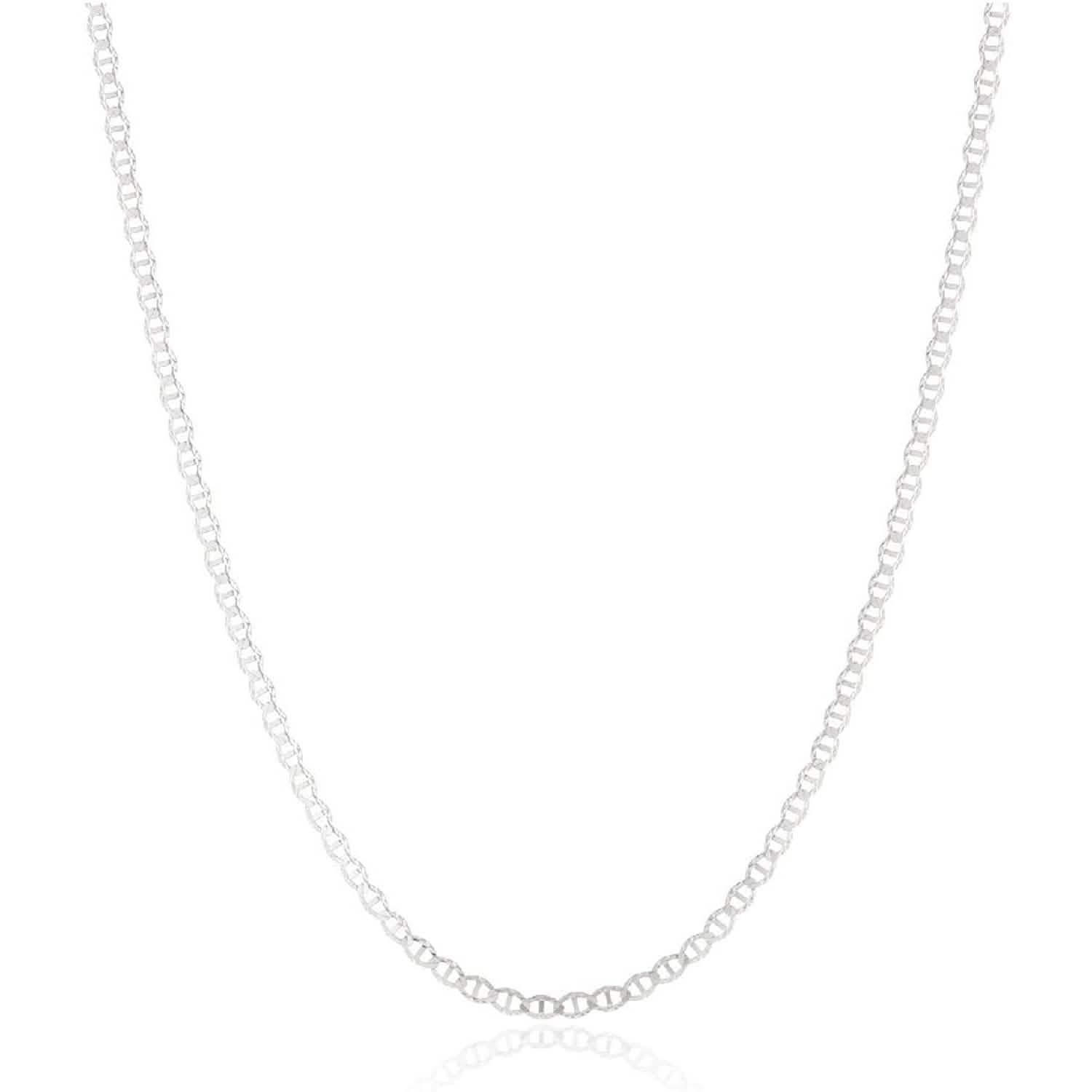 Collier en argent sterling 925 à maillons Marina de 2 mm