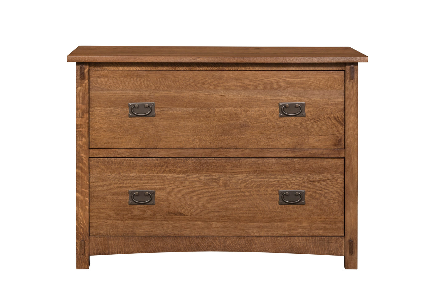 Mission Oak 2-Drawer Lateral File Cabinet – Walnut Stain | In Stock & Ready to Ship