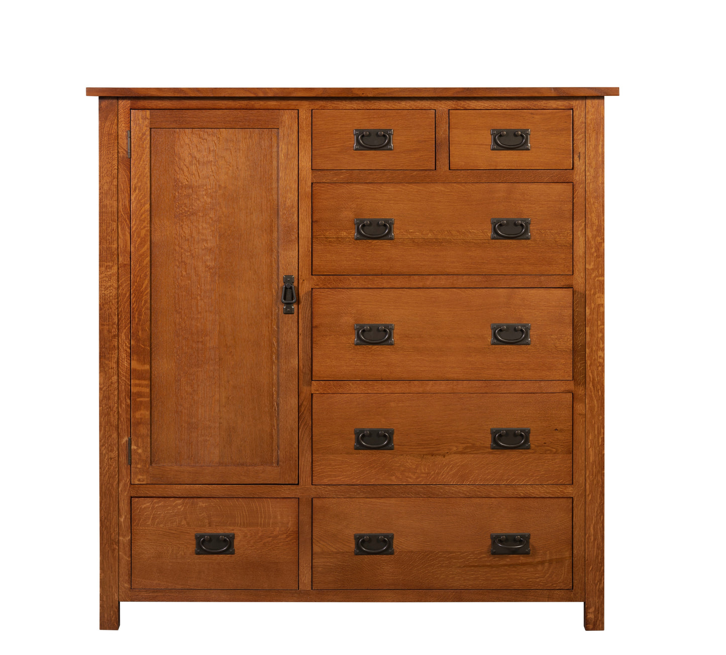 Mission Style Solid Oak Chest of Drawers - Michael's Cherry (MC-A)