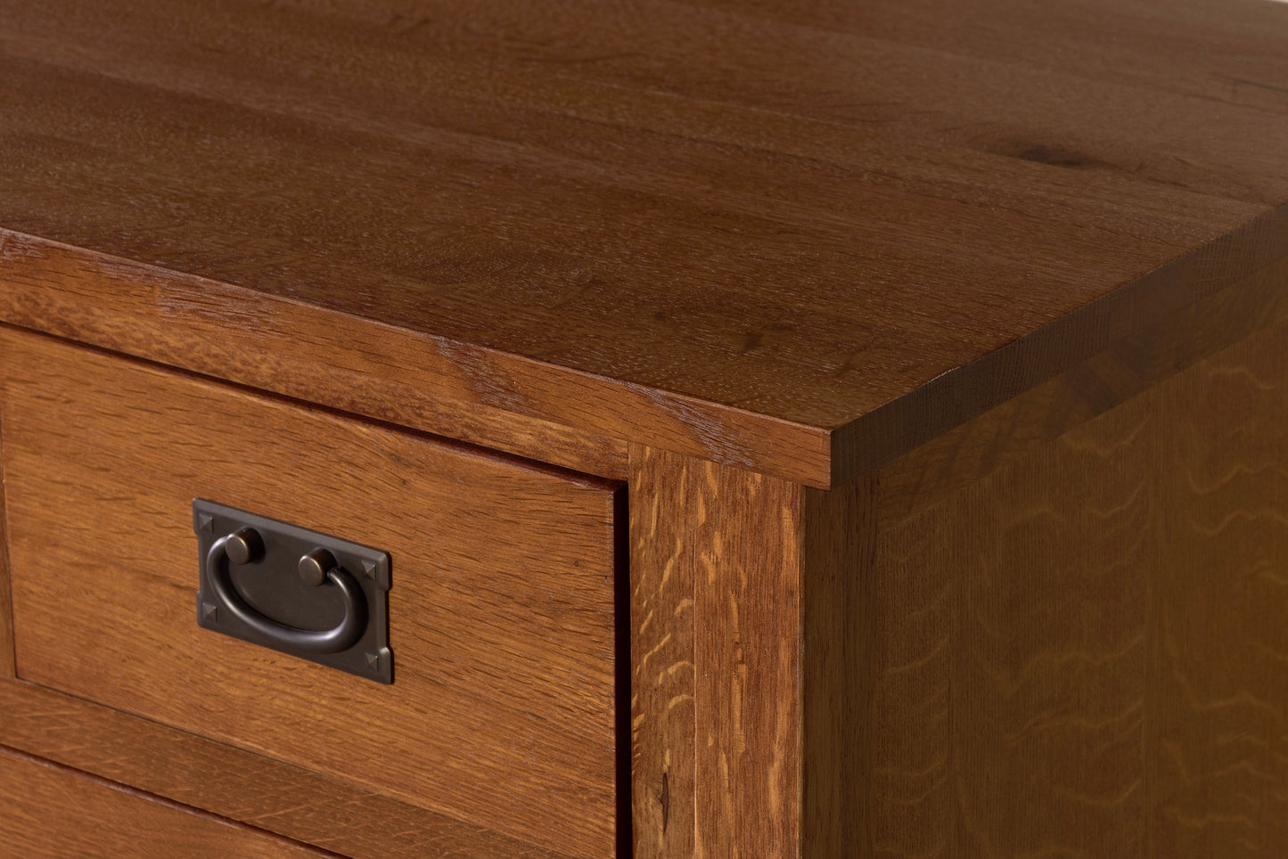 Mission Style Solid Oak Chest of Drawers - Michael's Cherry (MC-A)
