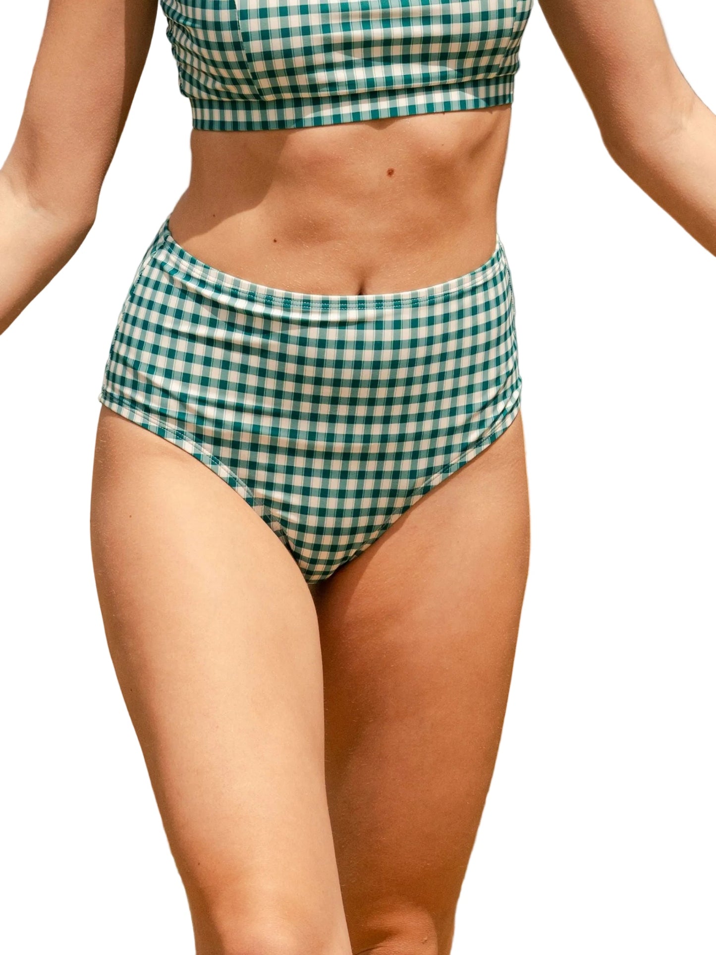 Juniper Gingham High-Waist Bottom