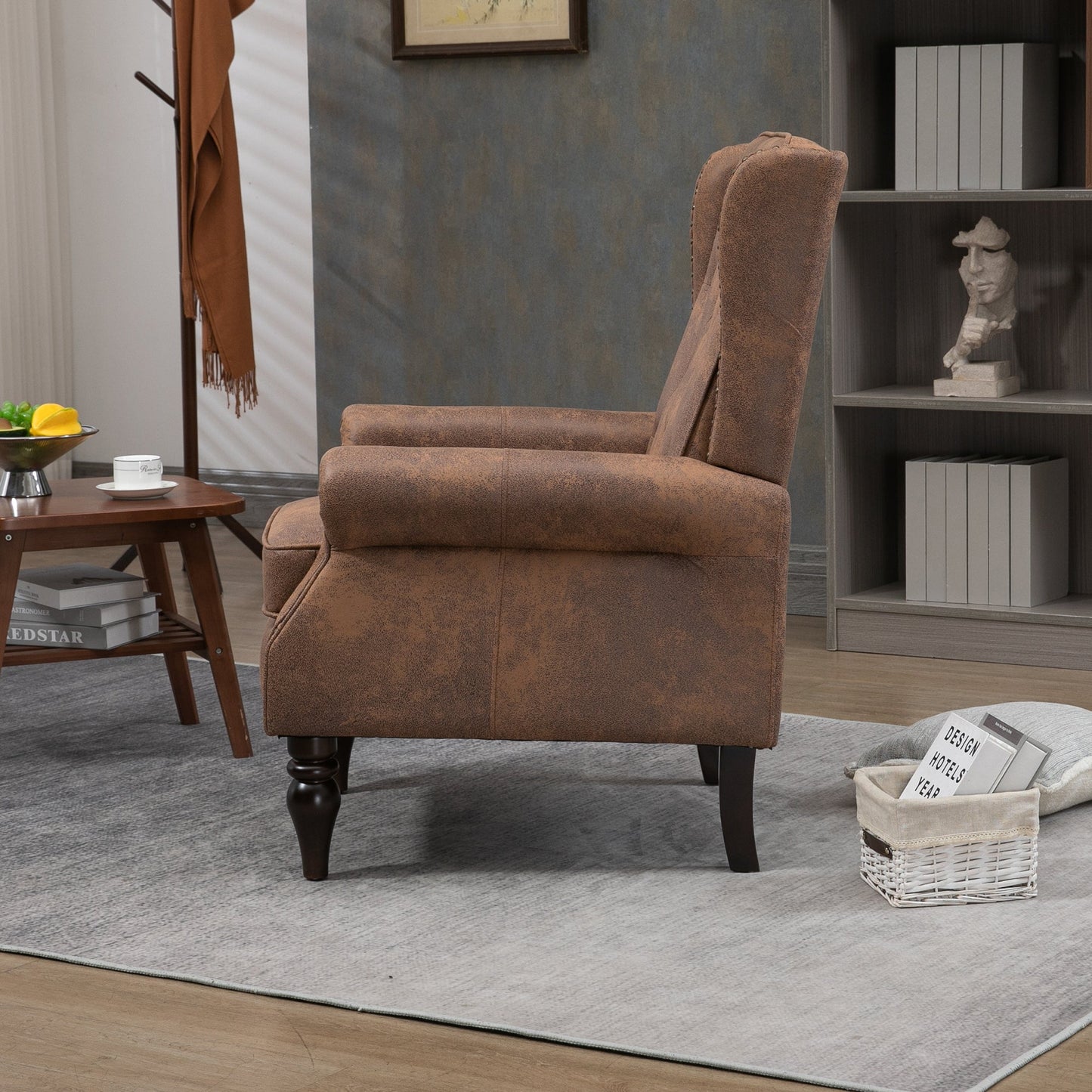 Wood Frame Armchair - Modern Accent Chair