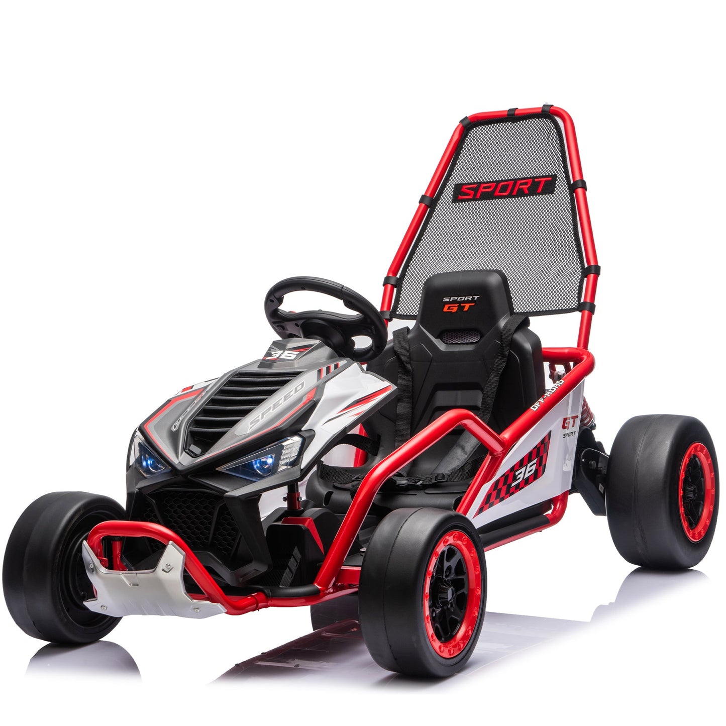24V 400W Electric Kids Ride-On Toy, Crazy Go Cart