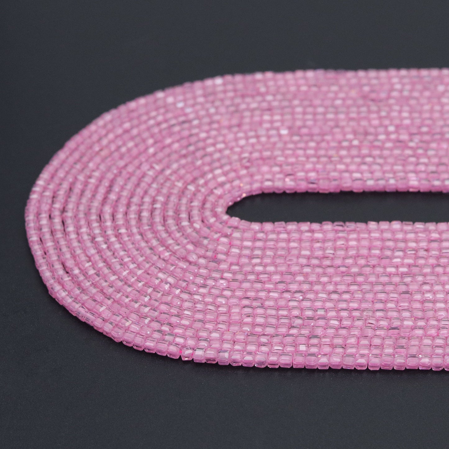 2.5mm Faceted Cube CZ Beads, Sku#U2042