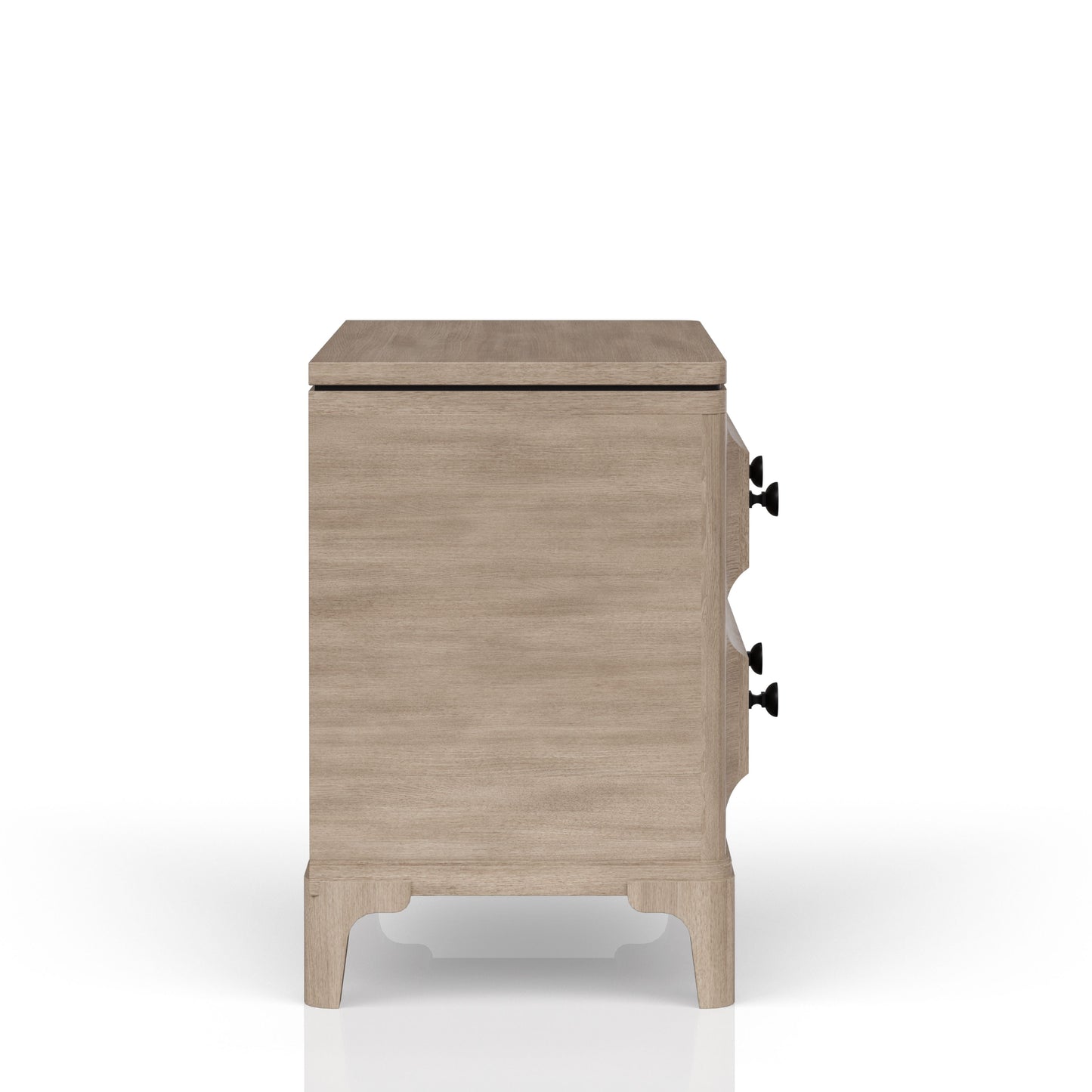 2 Drawer Nightstand With USB Charging Ports