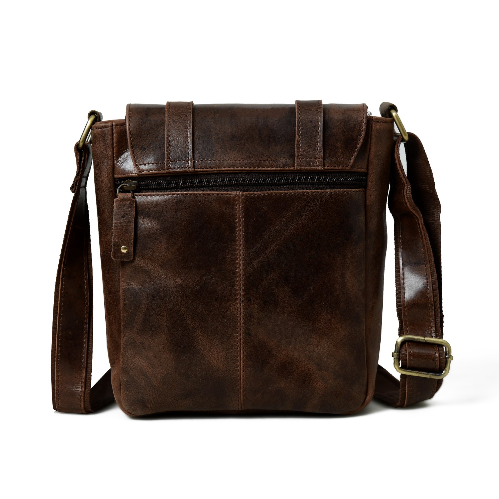 Side Leather Messenger Bag
