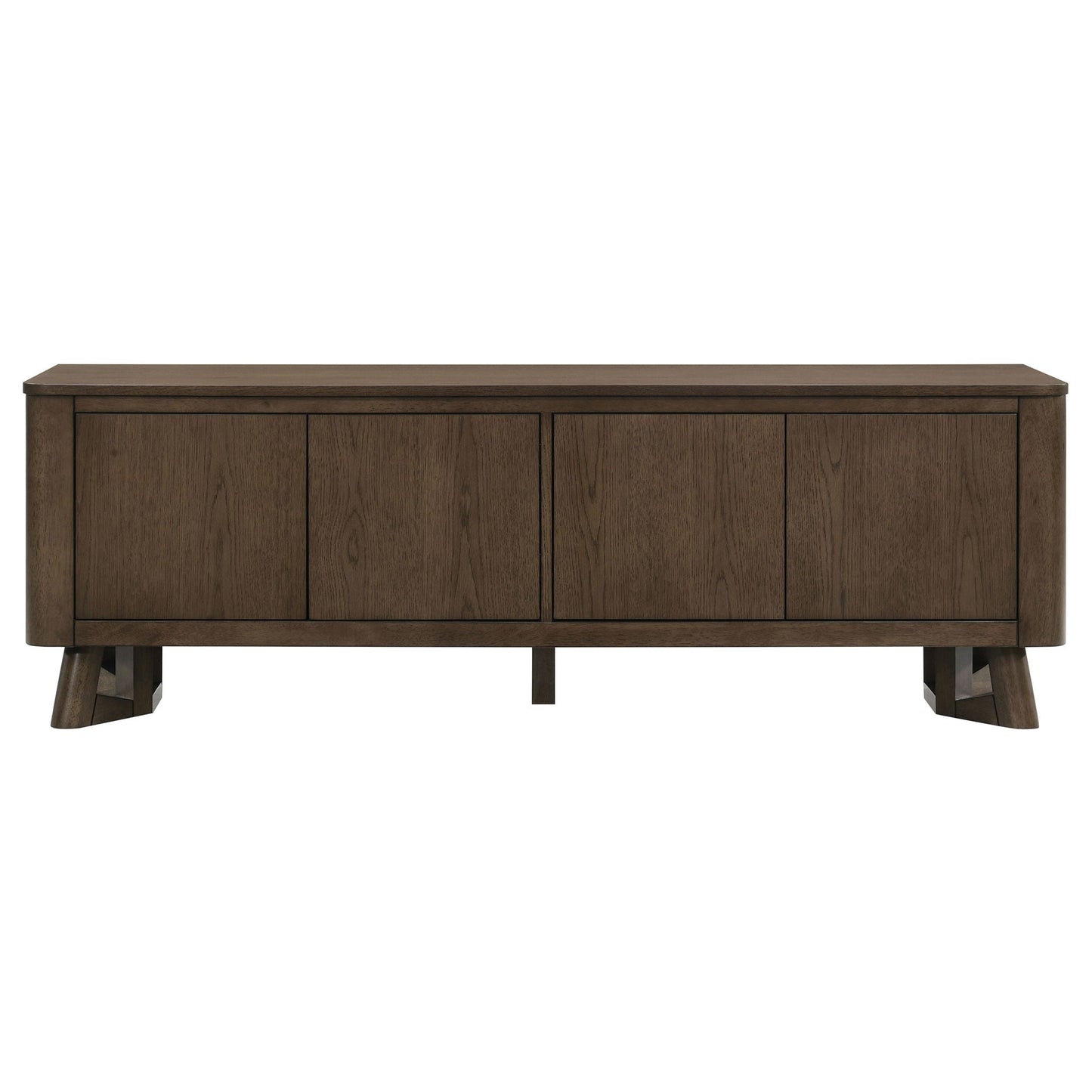 Trotter 71-inch 4-Door Wood TV Stand Media Console Brown