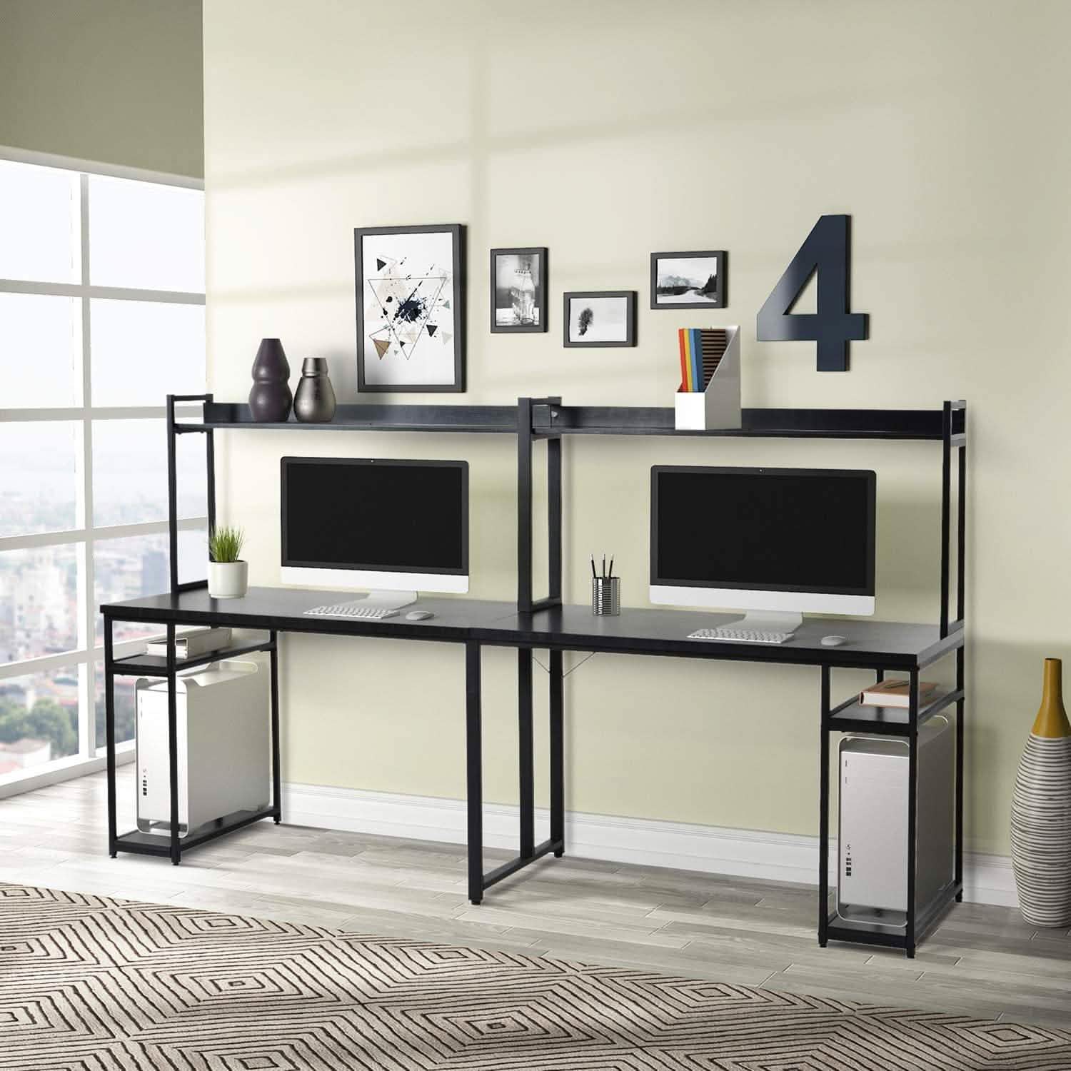 94.6 Inch Modern Two Person Computer Desk