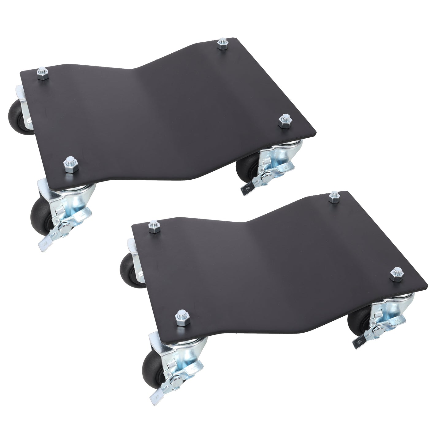 2-Pack 2500lbs Capacity Professional Steel Vehicle Dollies