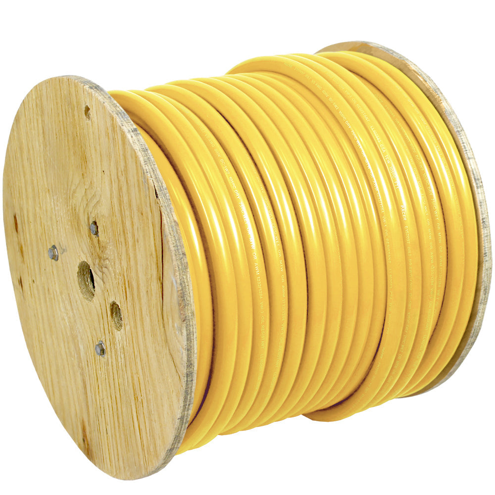 Câble de batterie Pacer jaune 1 AWG - 250 pi [WUL1YL-250]