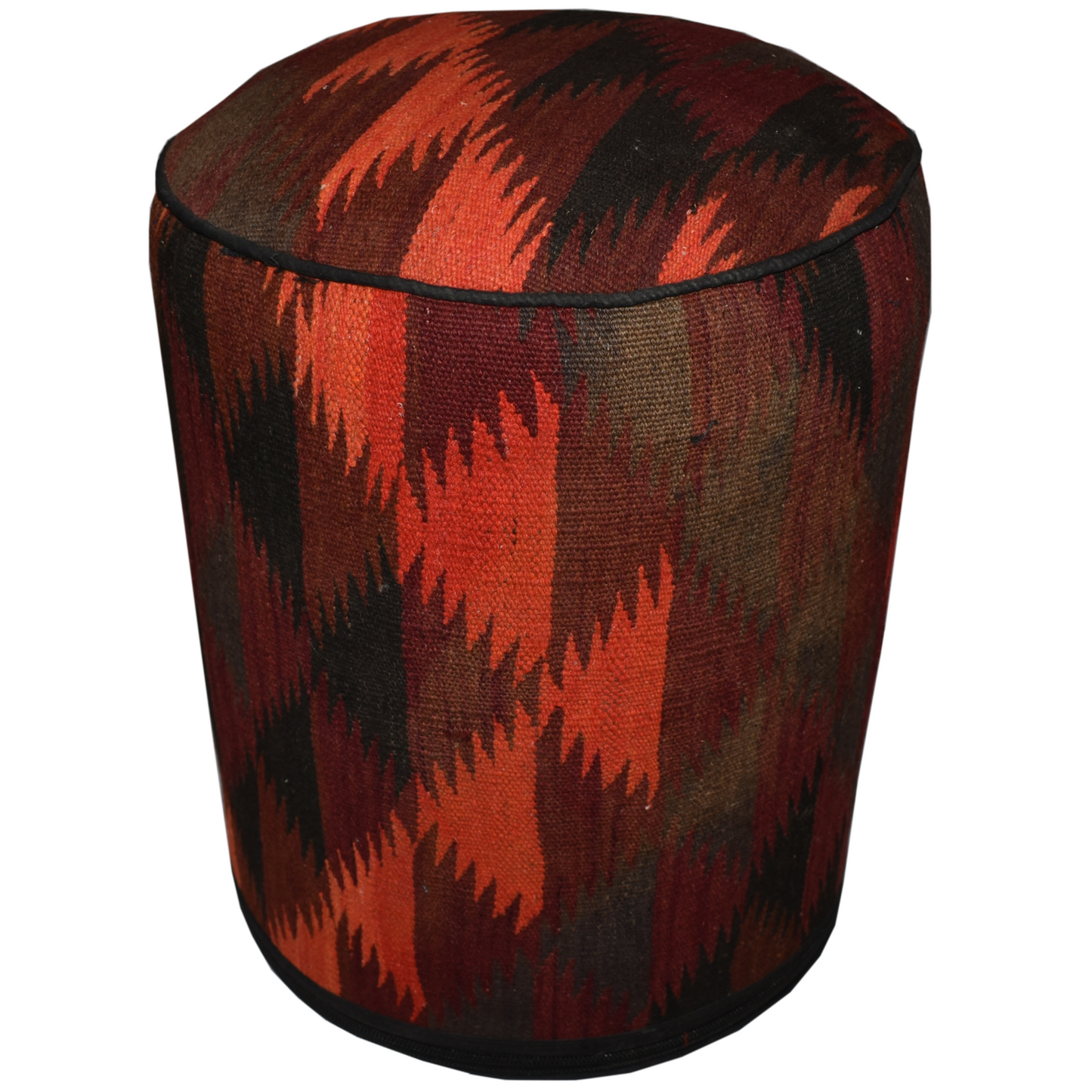 One of a Kind Kilim Rug Pouf Ottoman foot stool - #95