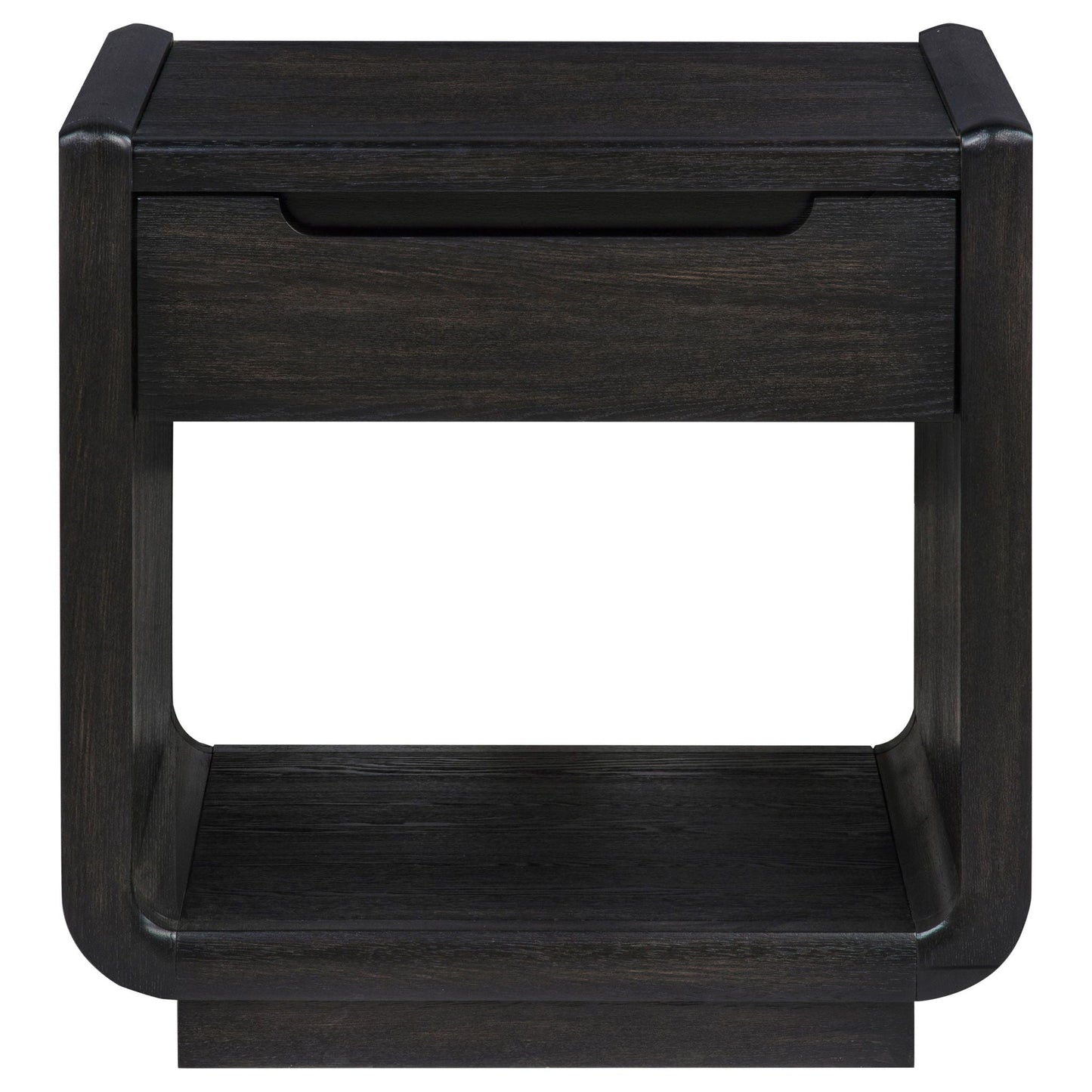 Leandro 1-drawer Wood Occasional Side End Table Burnished Black