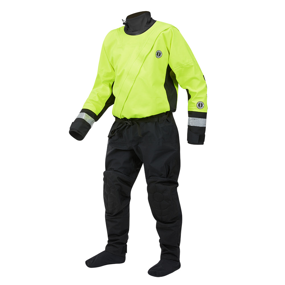 Combinaison étanche de sauvetage en eau Mustang MSD576 - Jaune vert fluorescent-Noir - XXL [MSD57602-251-XXL-101]