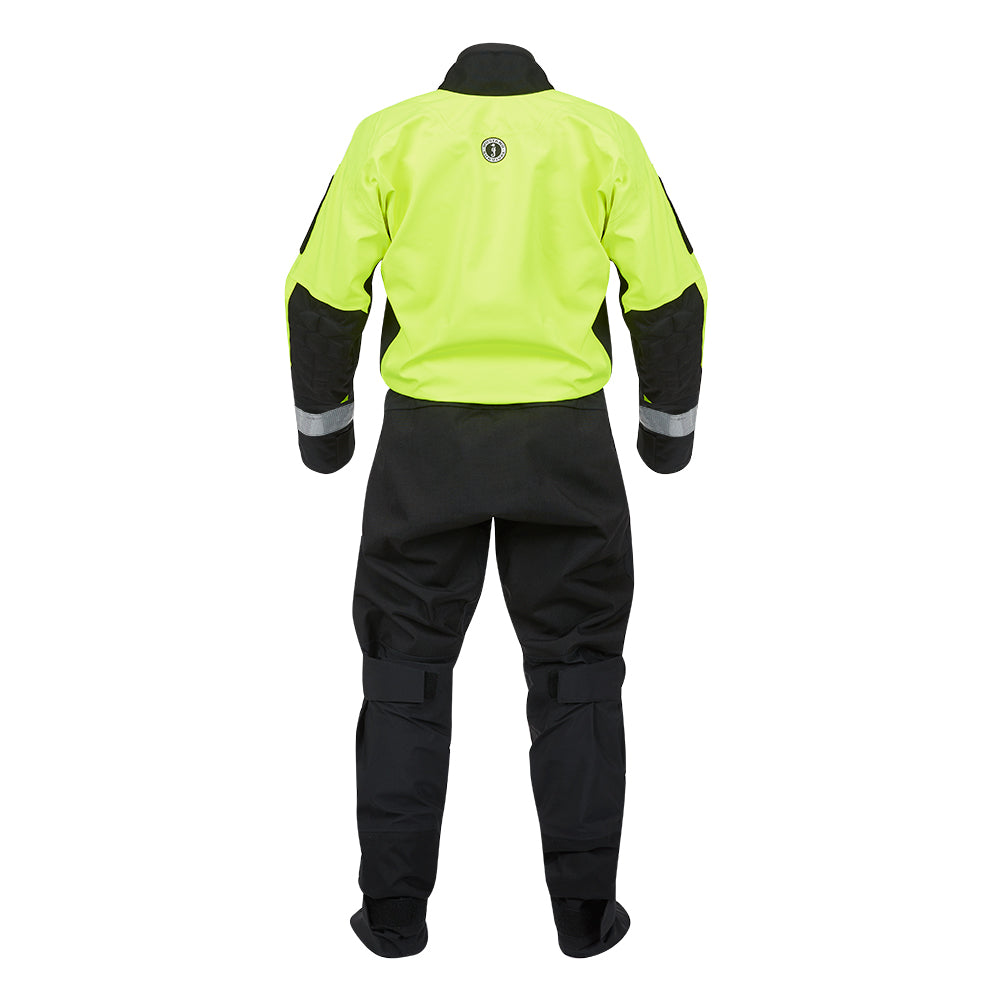 Combinaison étanche de sauvetage aquatique Mustang Sentinel Series - Jaune fluorescent-Vert-Noir - Large 2 Short [MSD62403-251-L2S-101]