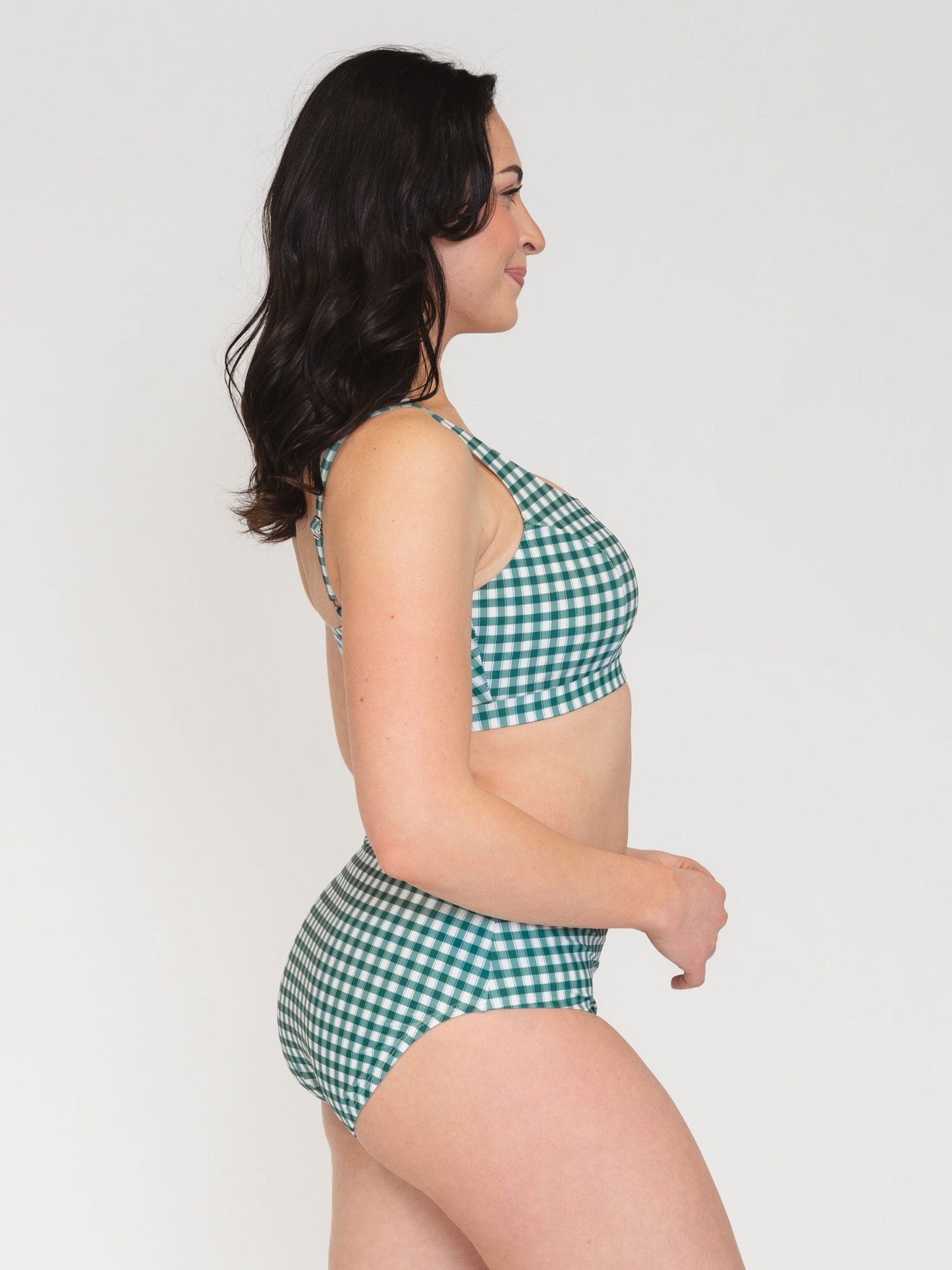 Juniper Gingham Scoop Bralette