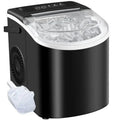 Countertop Portable Ice Maker – 26lb/24h, 9 Cubes/6min, Black