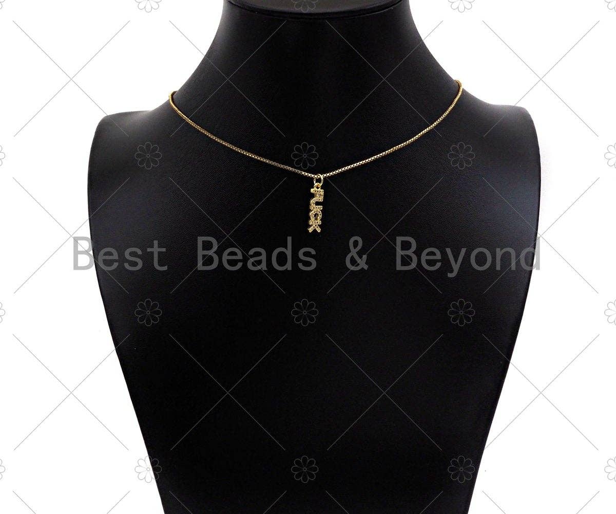 CZ Micro Pave Fuck Word Pendant/Charm,Cubic Zirconia Charm, LK191