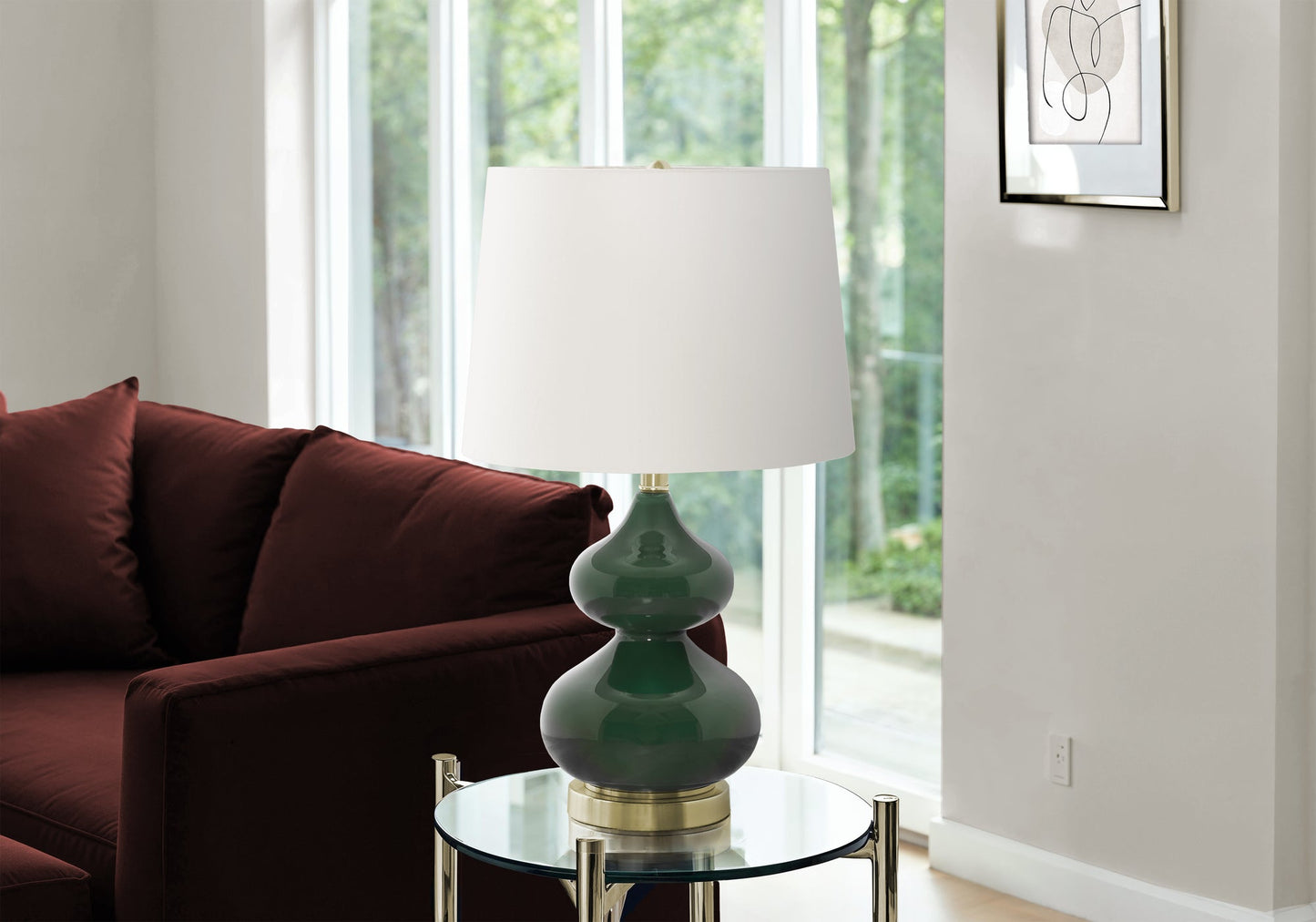 24"H Double-Gourd Table Lamp