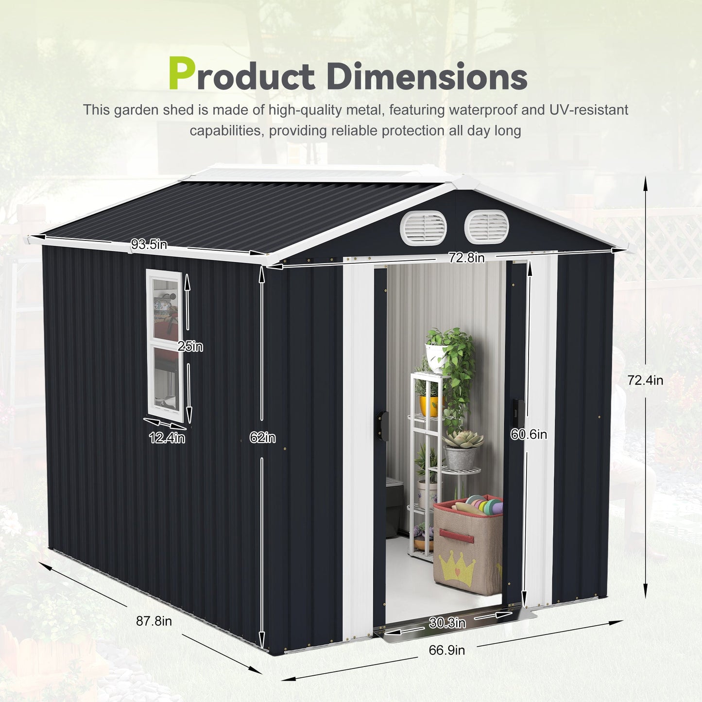 Campcraft 8x6 FT Outdoor Storage Shed