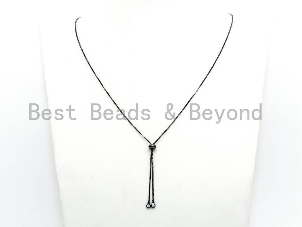 Sliding Adjustable Continuous Necklace Chain, 24"/32,Sku#P44