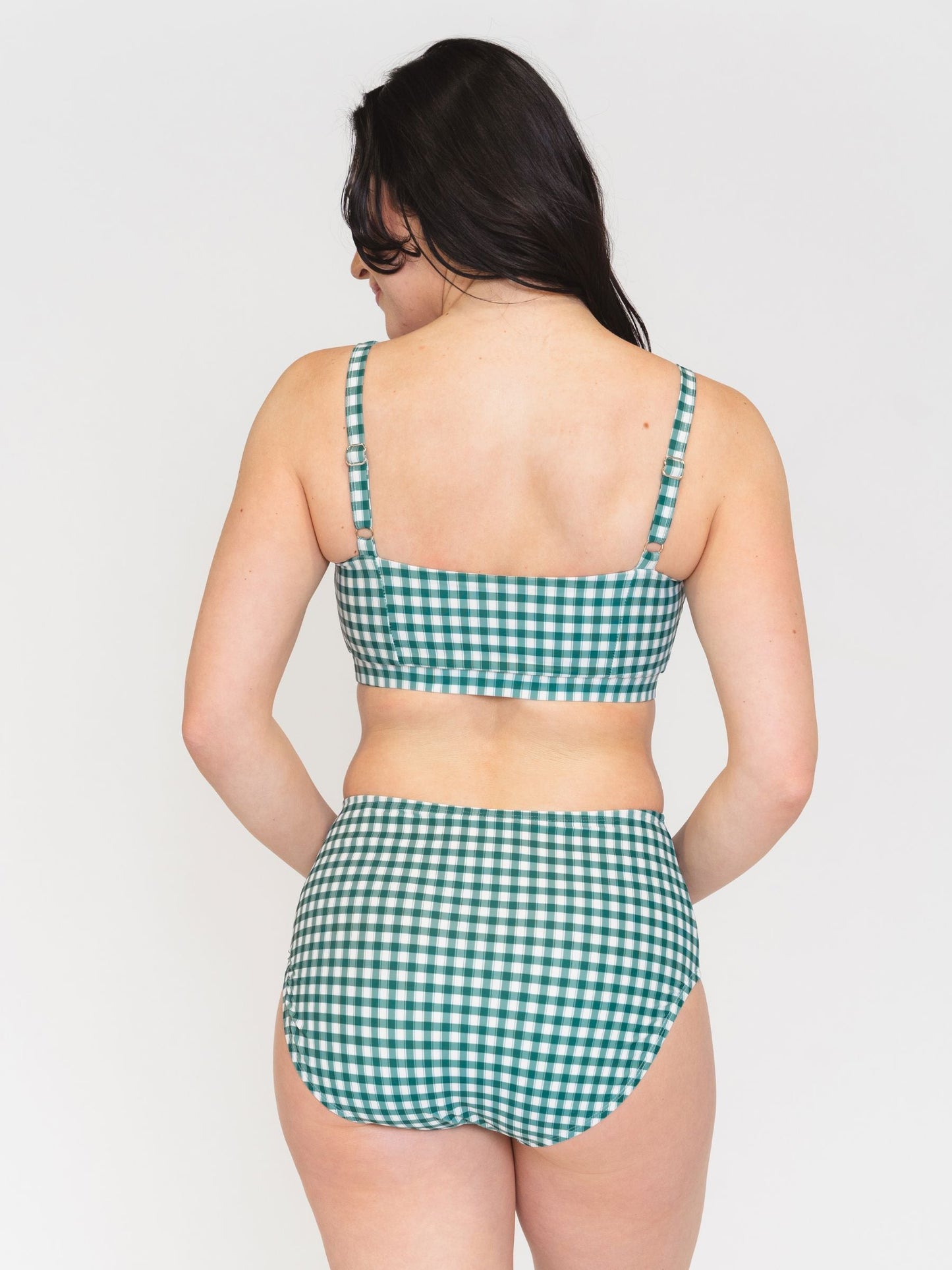 Juniper Gingham Scoop Bralette