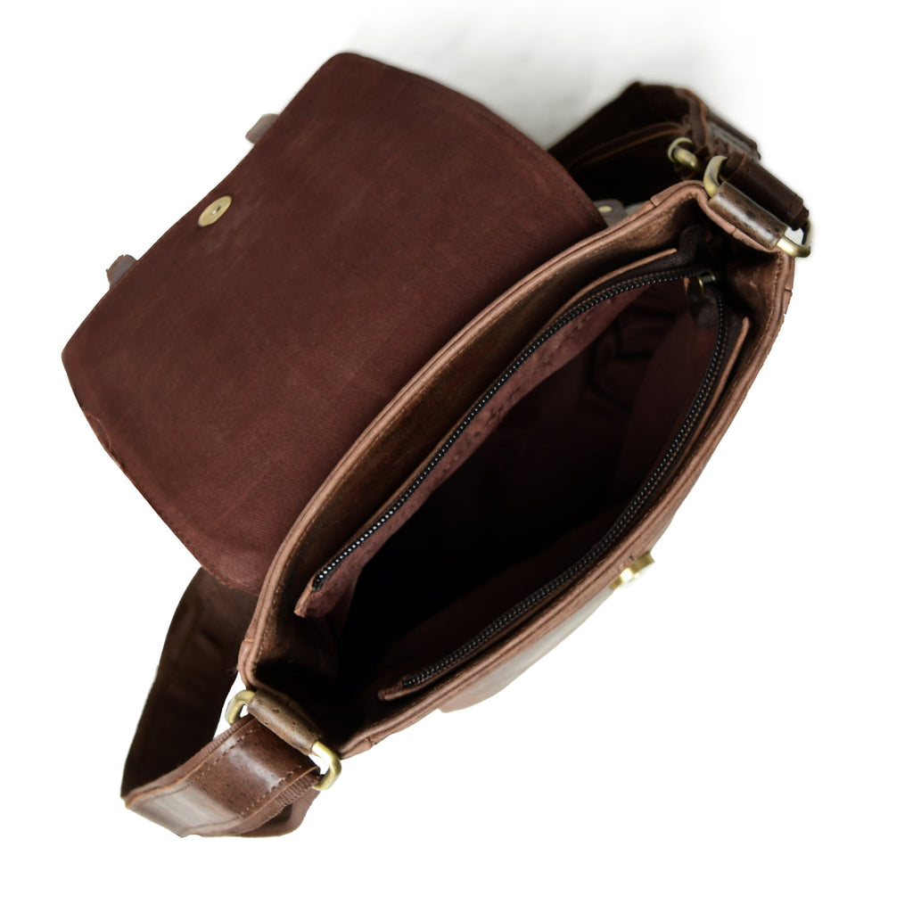 Side Leather Messenger Bag