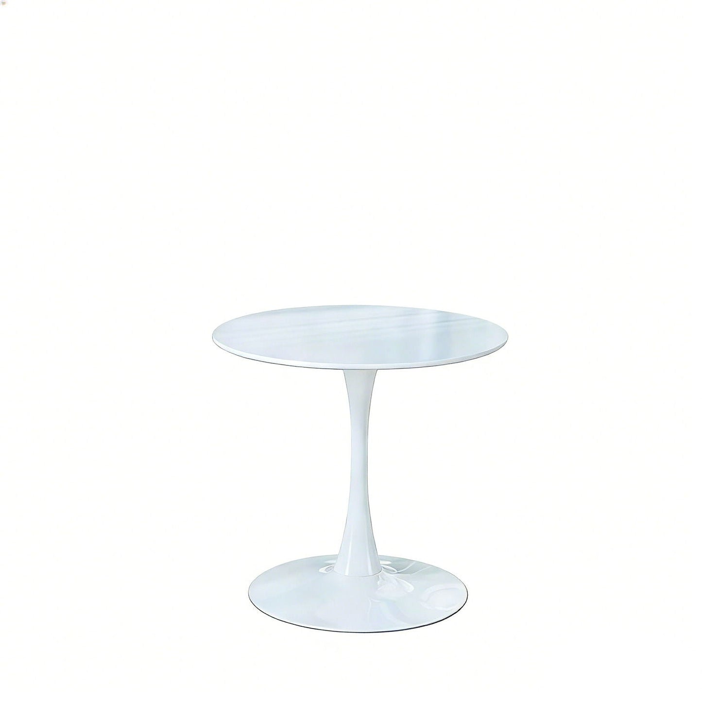 Mid-Century Tulip Table With Round Top and Pedestal Base