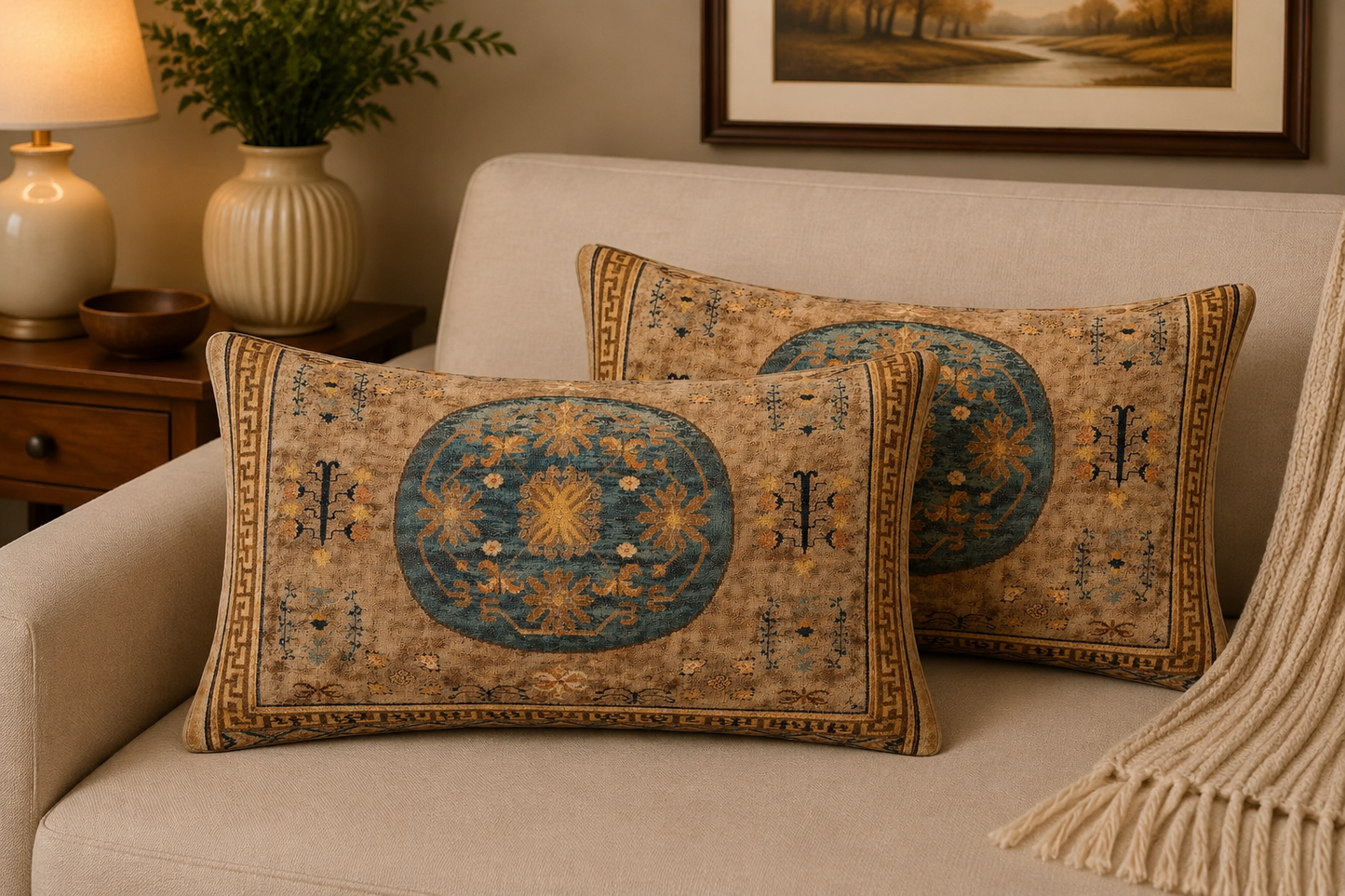 Persian-Inspired Luxurious Accent Cushions